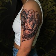 Beautiful Guardian Angel Tattoos