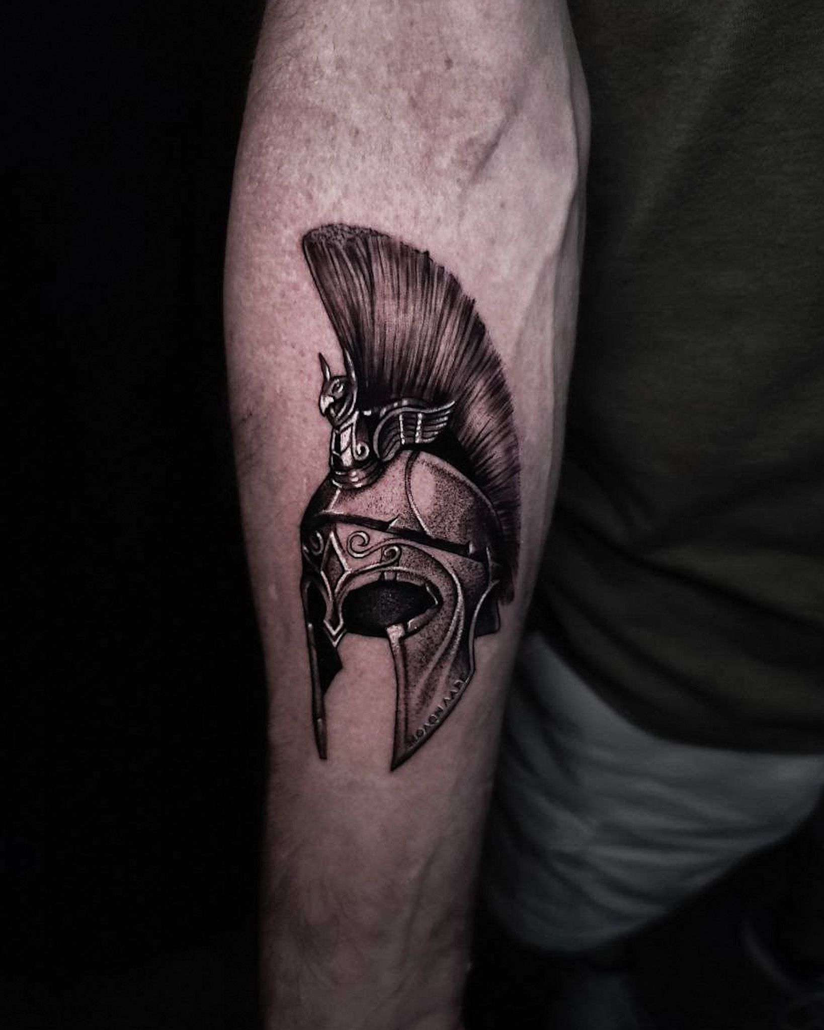 Tattoo uploaded by Leo Abdul • Spartan helmet tattoo. • Tattoodo
