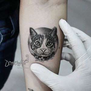 Les presento a MIA❤🐱 MicroTatuaje de 5,5 cms , es un gran reto hacer este tipo de tatuajes , pero me encantan 😊 Citas al 311-293-9361 ✅ #gato #realismotattoo #tunja #tatuajestunja #DonovanTattoos #tattoo #beautiful #cats