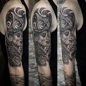 Another piece on @e36mozza ‘s sleeve! One more session to go! Done @dvistudio using @silverbackink @sorrymomtattoo @cheyenne_tattooequipment @kwadron #tattoo #tattoos #tattooart #tattoosleeve #devon #uk #bideford #blackandgrey #blackamdgreytattoo #blackandgreyallday #ink #inked #inkd #tattoodo #tattoomag #tattoomagazine #totaltattoo #realismtattoo #owltattoo #sleeve #wip