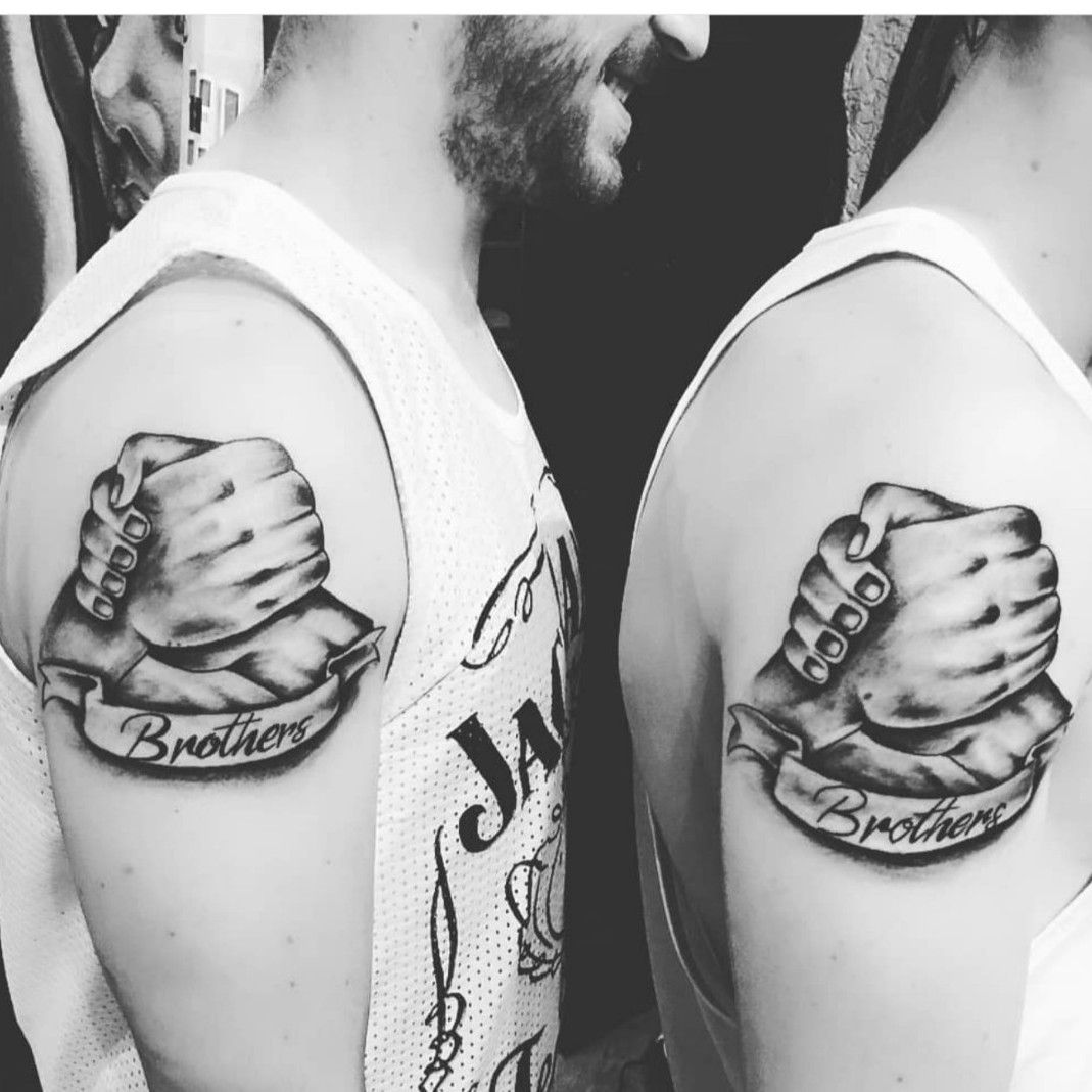 Loving brother tattoo#forearm#realismwork#3dtattoo#mraussm@Aussmtattooz  studio.patiala 📱 7837527471,7087641086 | Instagram
