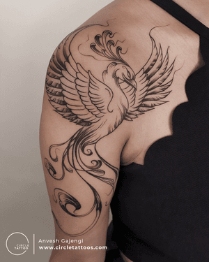Phoenix Tattoo by Anvesh Gajengi at Circle Tattoo.