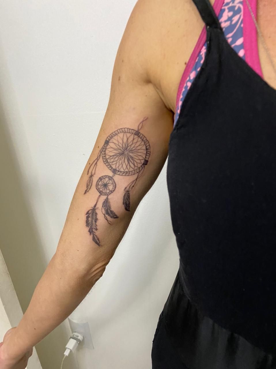 Tattoo uploaded by Sara Rose • Dream catcher under boob tattoo