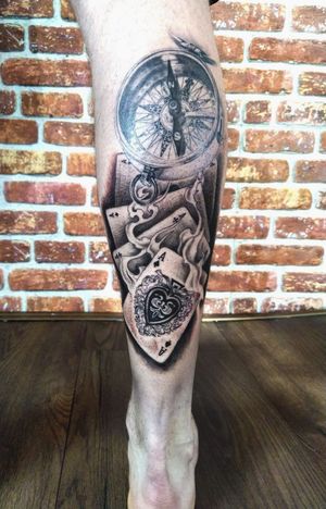 Tattoo uploaded by Katt Franich • Dice and cards 🎲♠️♥️♣️♦️ • Tattoodo