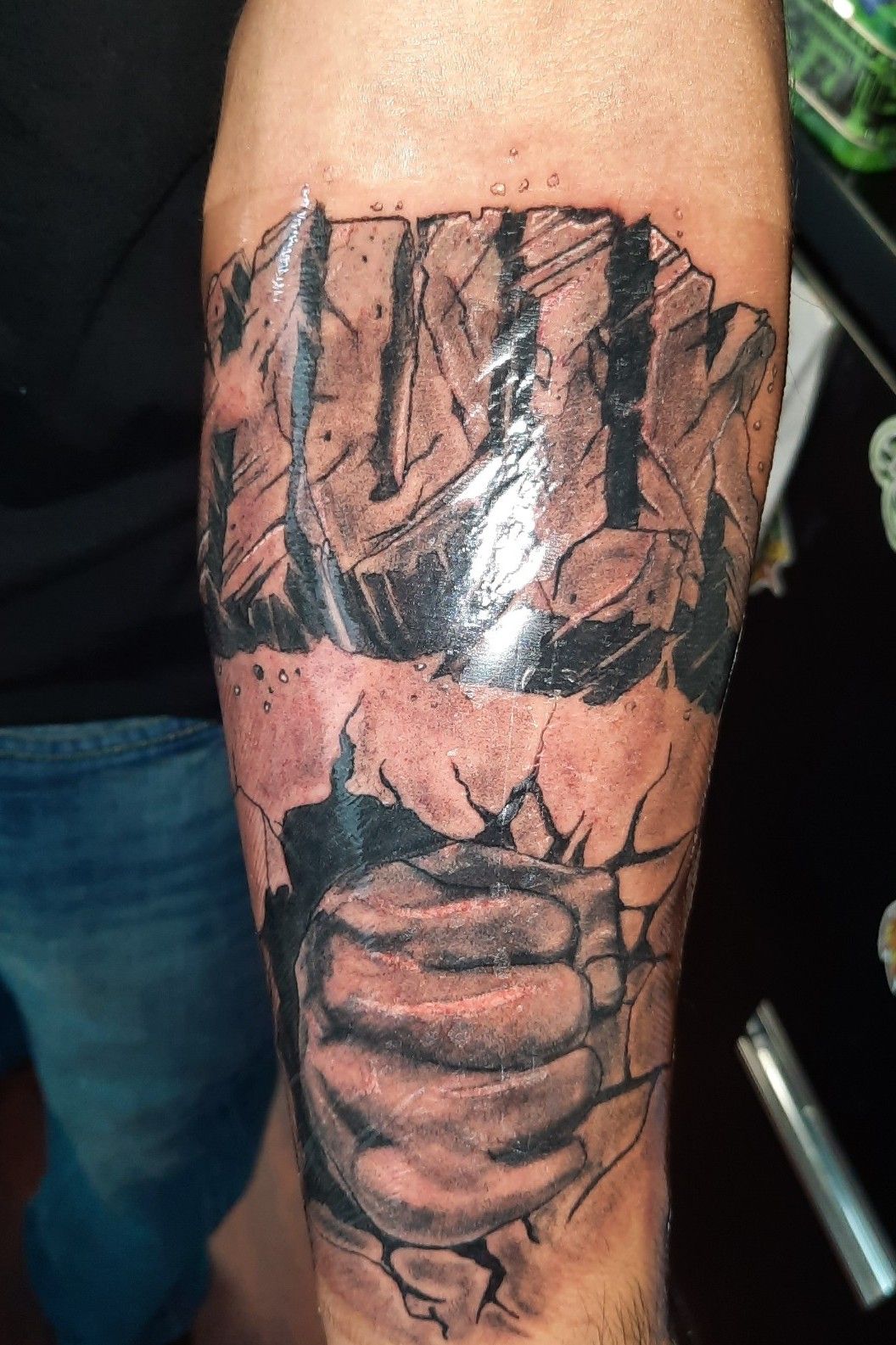 Hulk tattoo | Hulk tattoo, Black and grey tattoos, Marvel tattoos