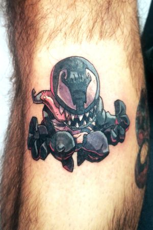 Tattoo: Venom cartoonArtist: hanamen tattoo