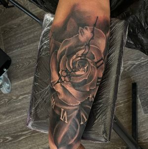 Rose tattoo done a while ago. 