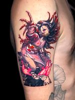 ❌ Nezuko ❌ 7.5 hours on this Demon Slayer tattoo!