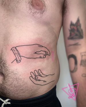Hand-Poked The Antlers Album Cover Tattoo by Pokeyhontas @ KTREW Tattoo - Birmingham, UK