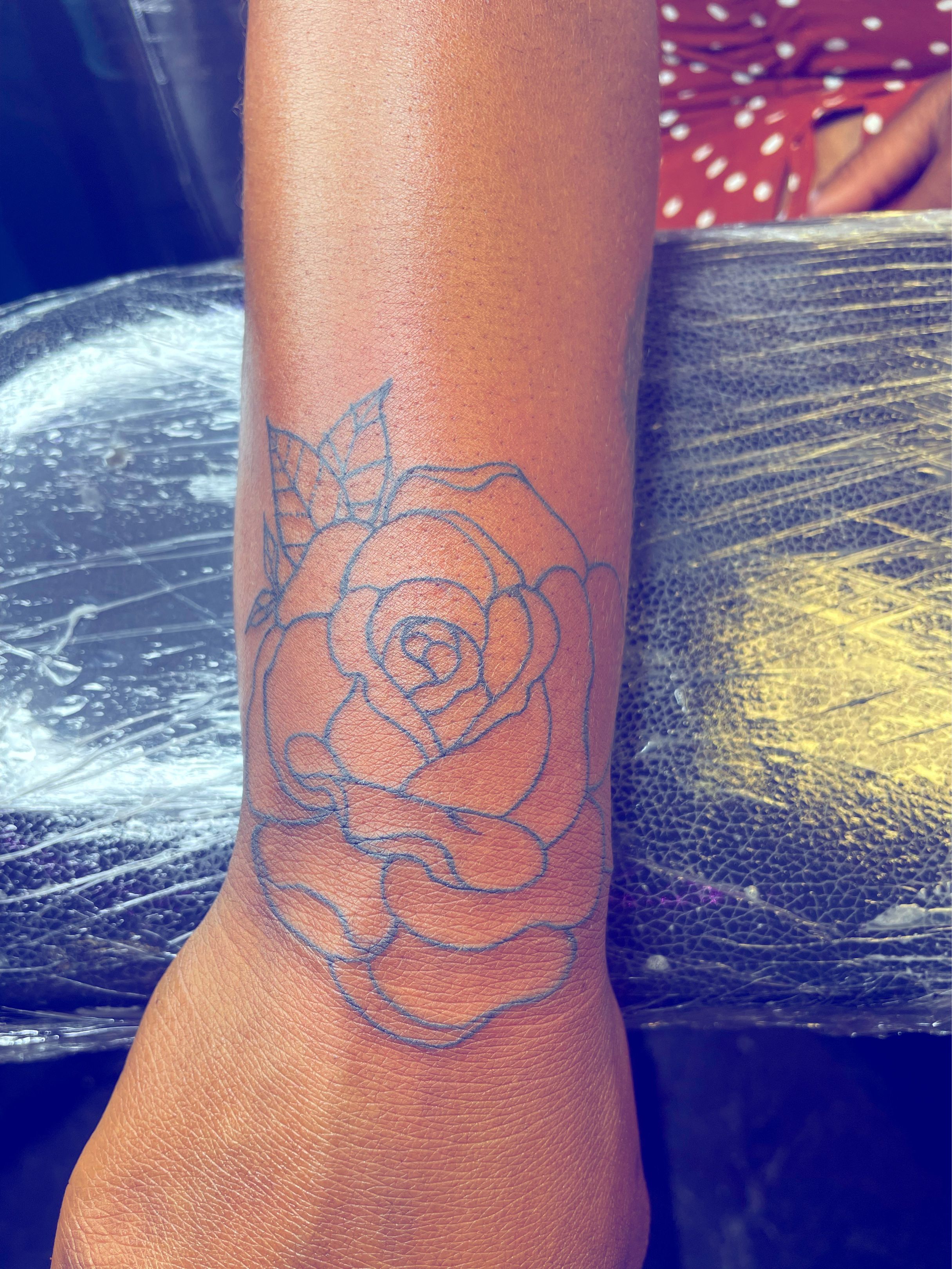 Rose Outline With Family in Cursive Stem Temporary Tattoo / Feminine Floral  Temp Tattoo / Love Wildflower Fake Tattoo - Etsy UK