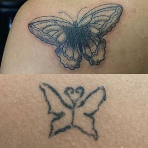 Coverup before and after 
