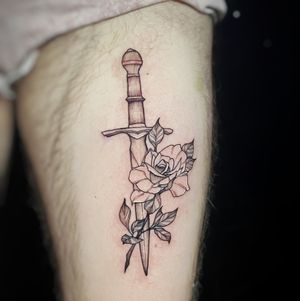Tbh I could tattoo roses and daggers all goddamn day