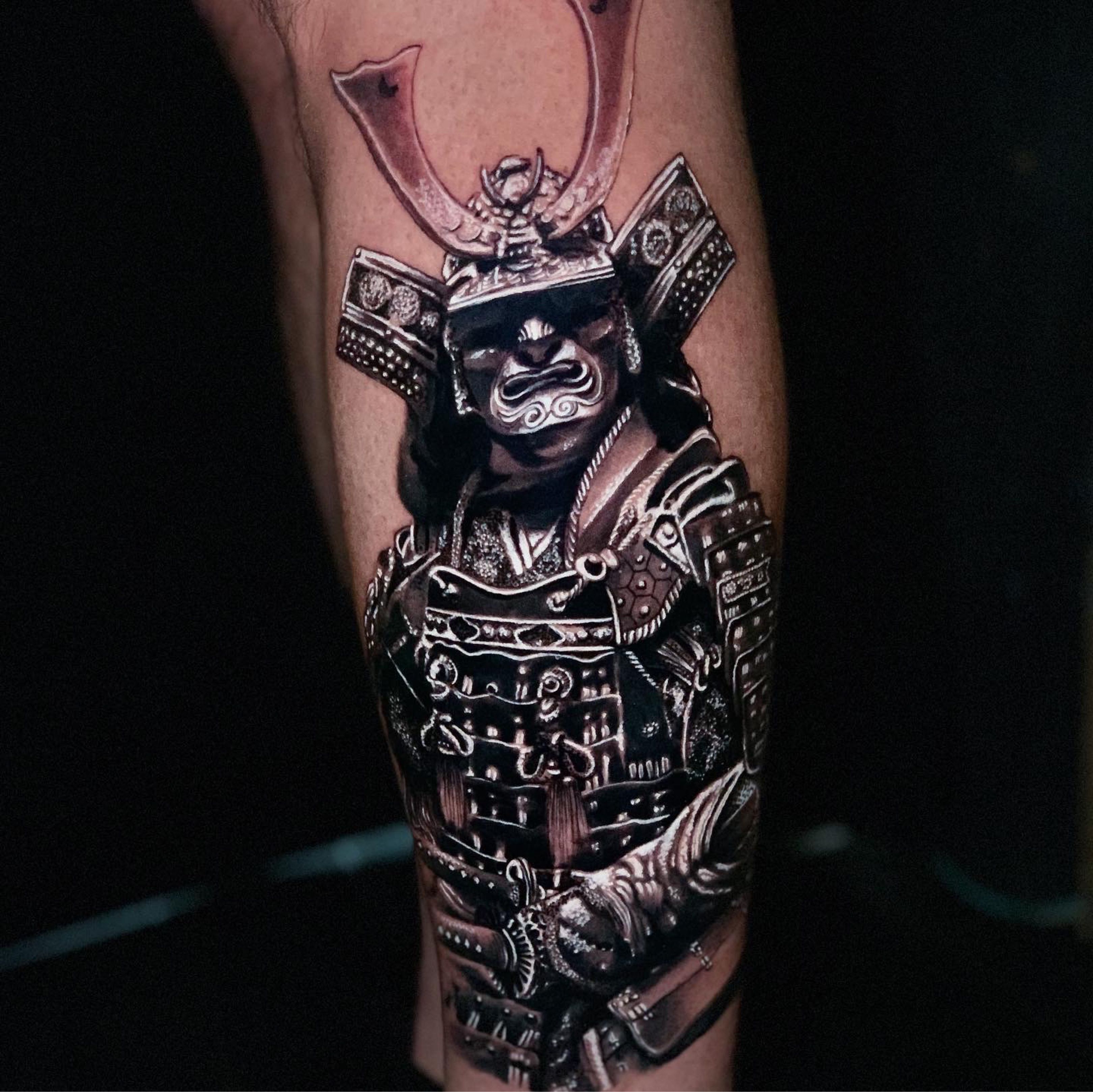 Iron Mountain Tattoo - Samurai tattoo by Brad Mariachi. Brad will be taking  walk-ins today so come down and get a new tattoo for the new year! |  Facebook