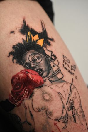 #basquiattattooIt was a great time working on my old style design!