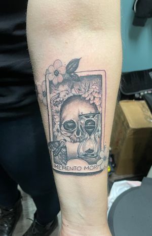 Memento mori tarot card tattoo