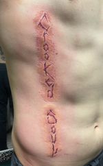 Crooked soul rib tattoo 