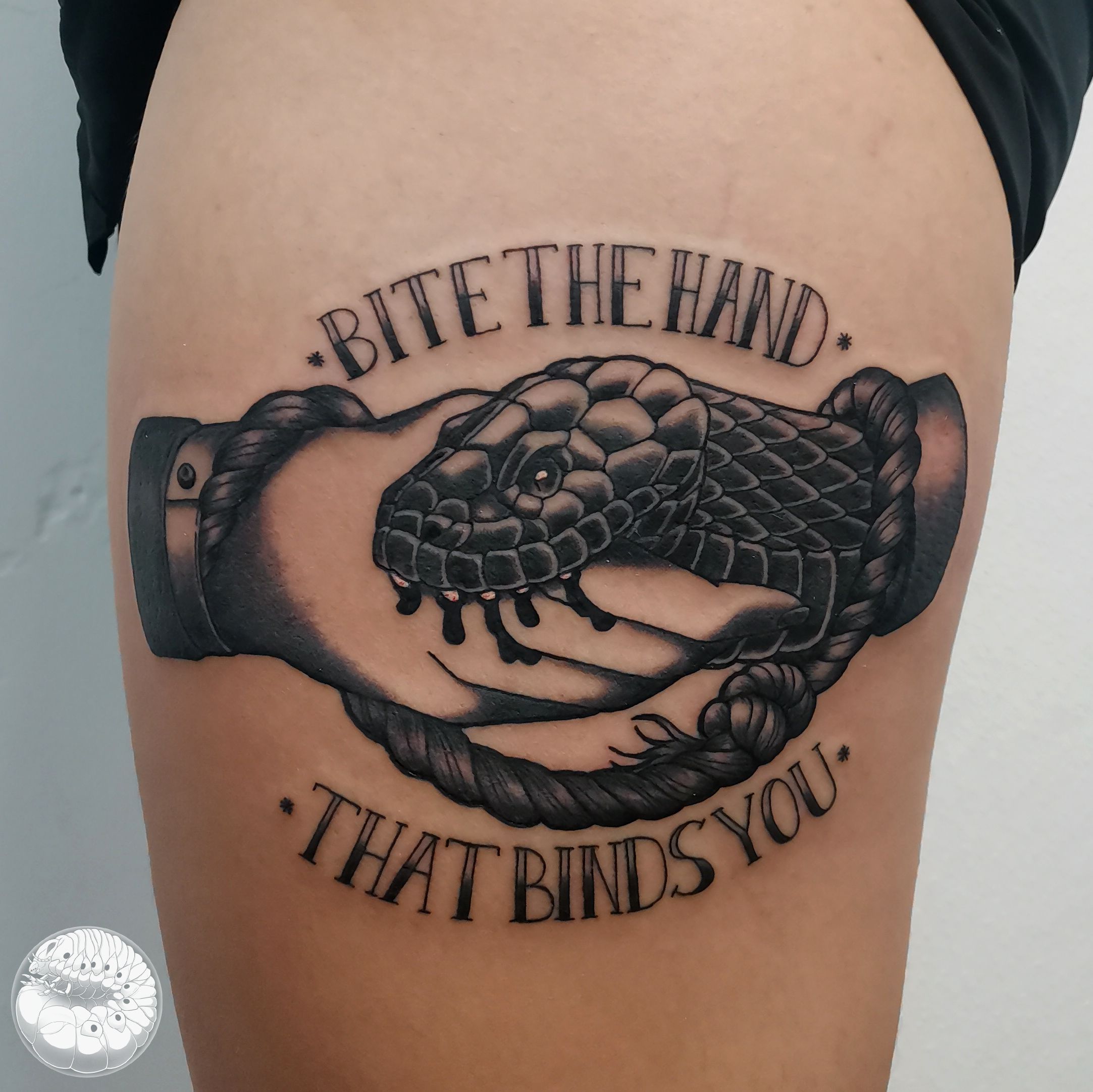 Snake tattoo hand hi-res stock photography and images - Alamy