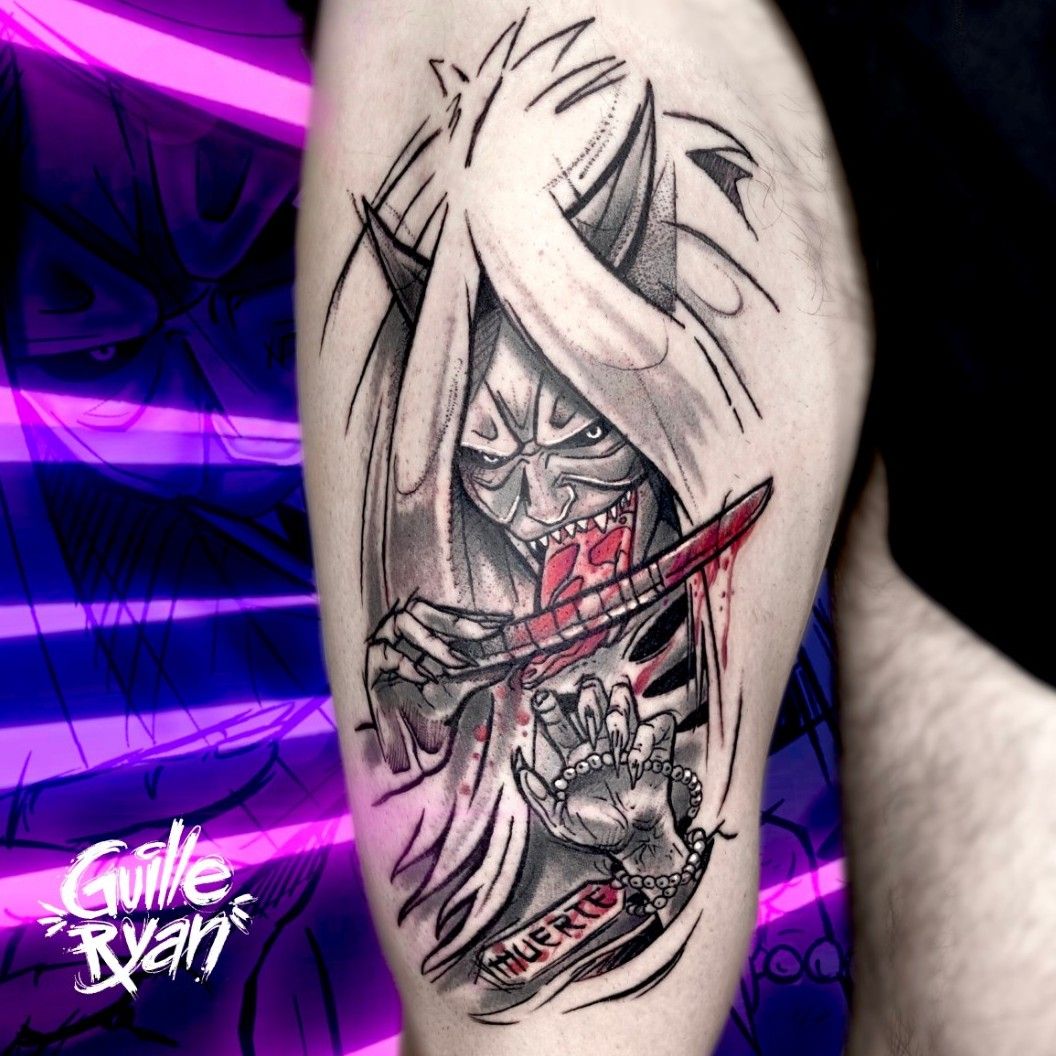 Reaper Death Seal tattoo  Artist bcflash on insta  rNaruto
