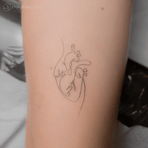 Single line heart.