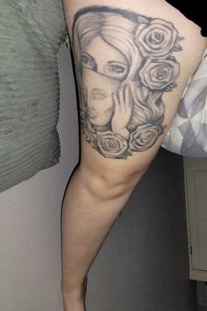 I had this done 2 years ago and need the rest of my leg complete as I'm unhappy with the final design  would love some geometric mandala design on my knee and some more realism done on my calf and extra added bits around my thigh design to take the focus away from it 