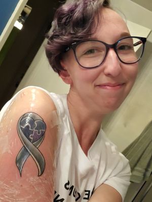 Memorial Tattoo: Mental Illness and Alzheimers remembrance 