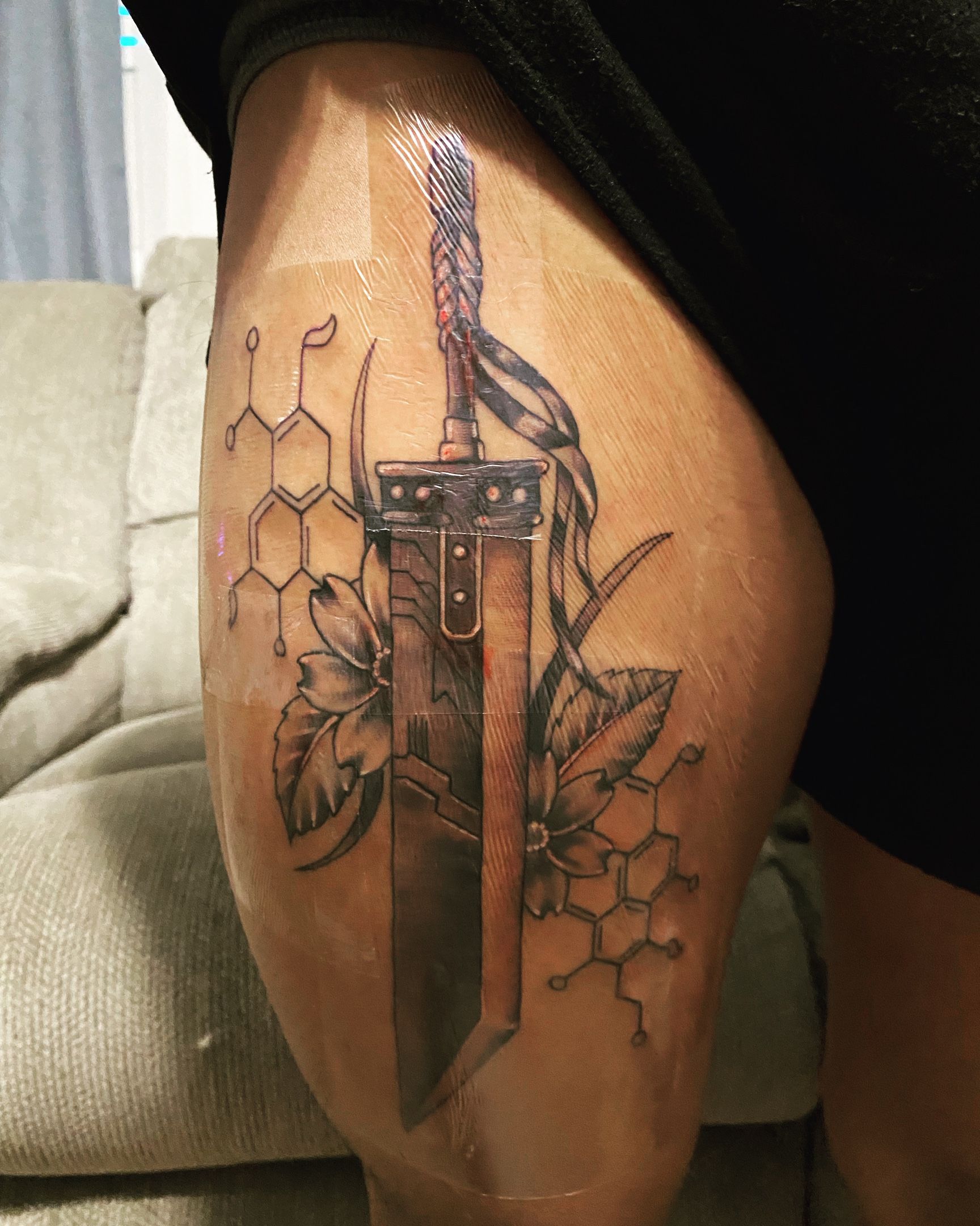 Got my Buster Sword tattoo fixedthanks MR MONSTER  Flickr
