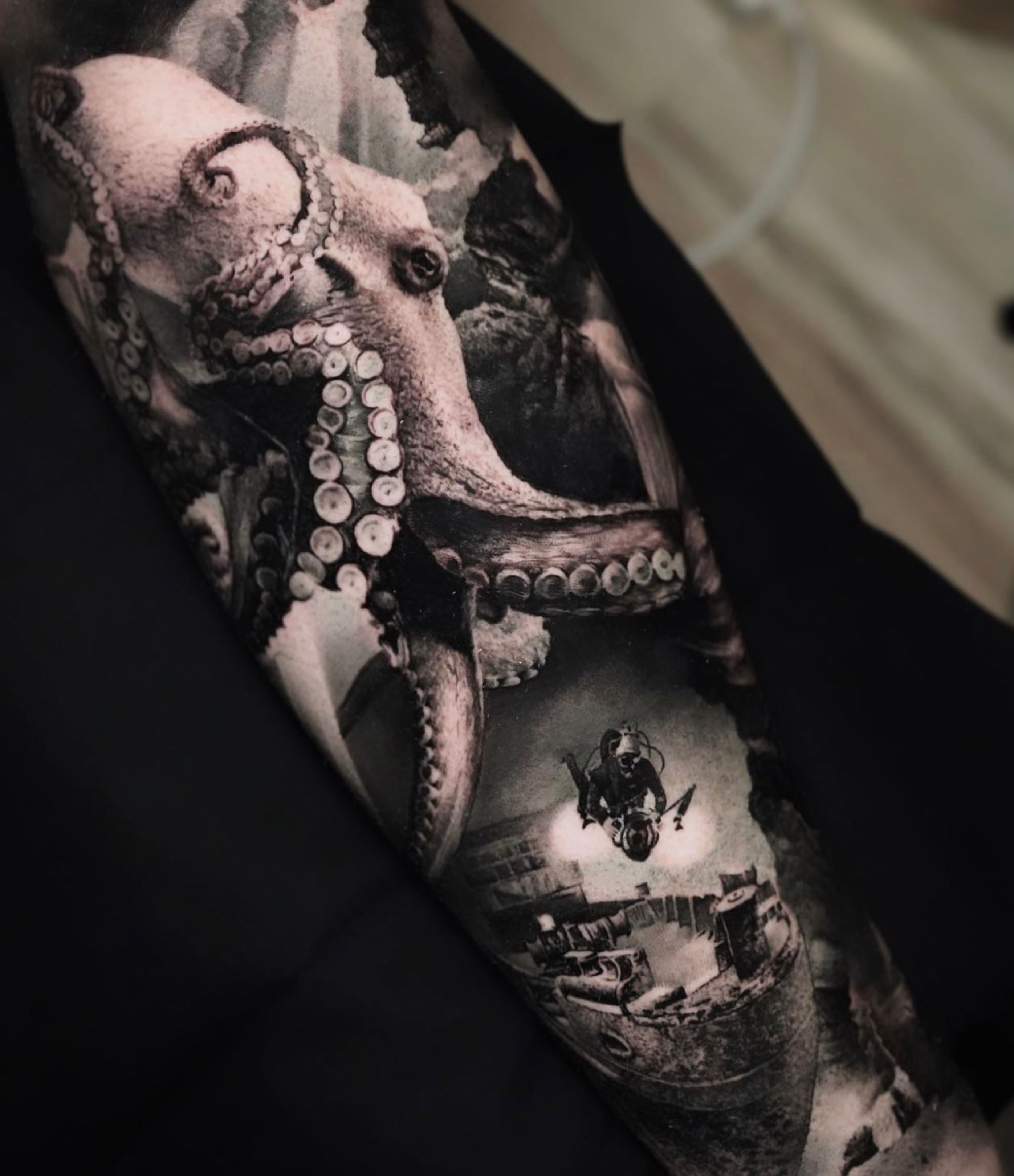 Cecil Porter Studios — Finally finished up this massive octopus on...