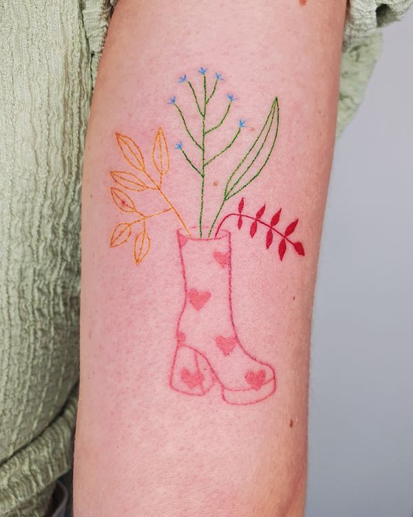 Tattoo from Saffron Sticks