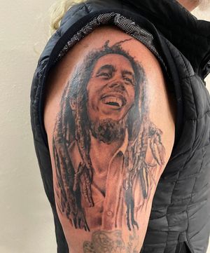 Tattoo uploaded by Tiffany Rider • Bob Marley Portrait • Tattoodo