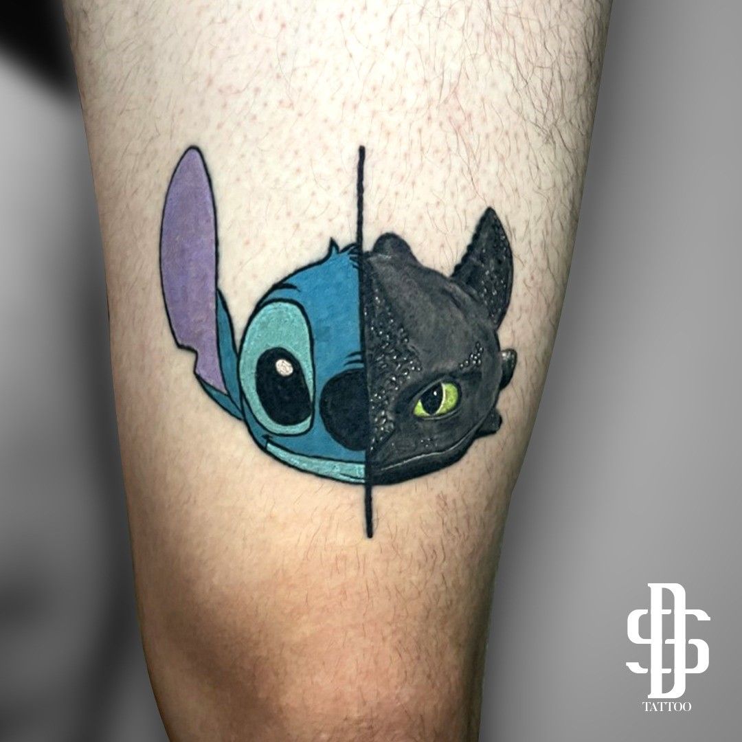 Stitch tattoo I did on my client   rdisney