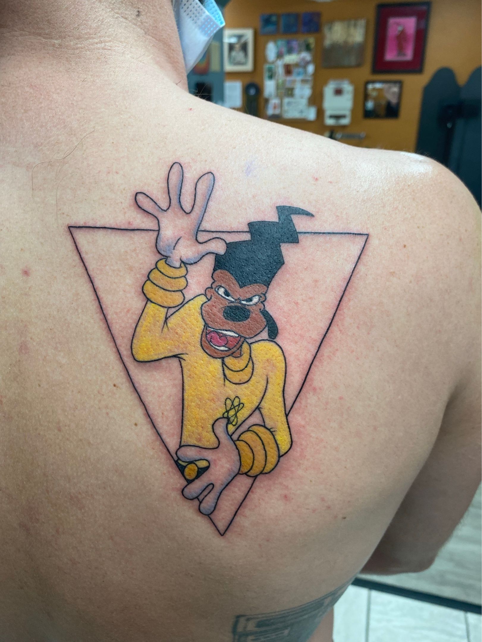 Max from a goofy movie by findyoursmile at Arlia Tattoo in Orlando FL  r disney