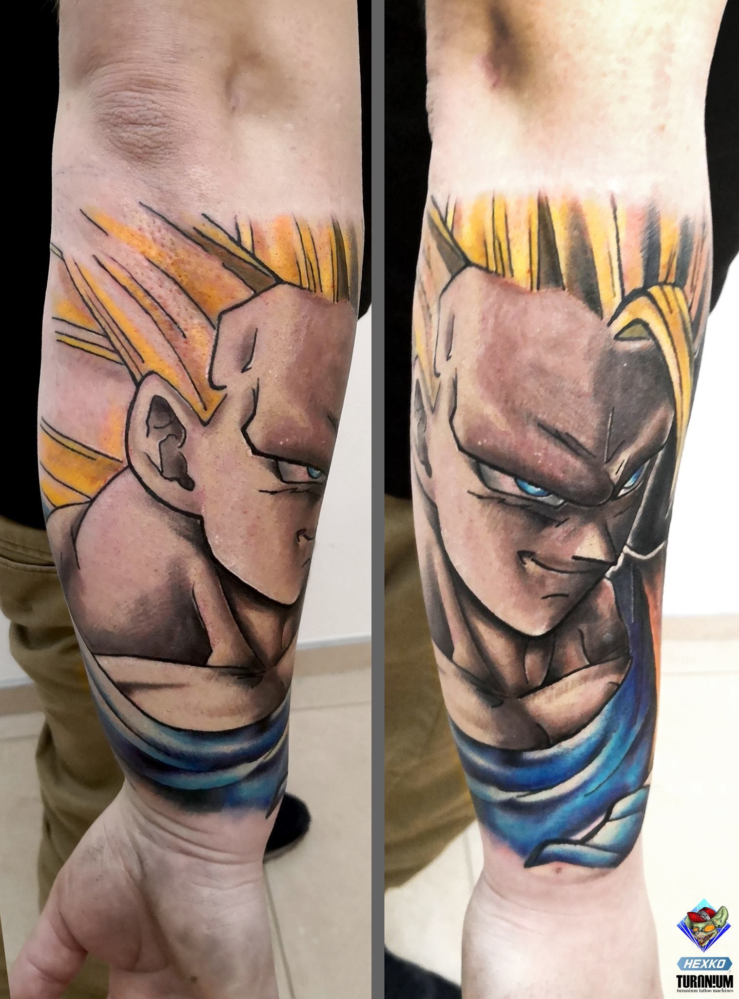 garciab.tattoo - - Vegeta & Trunks - . Tattoo de pai e