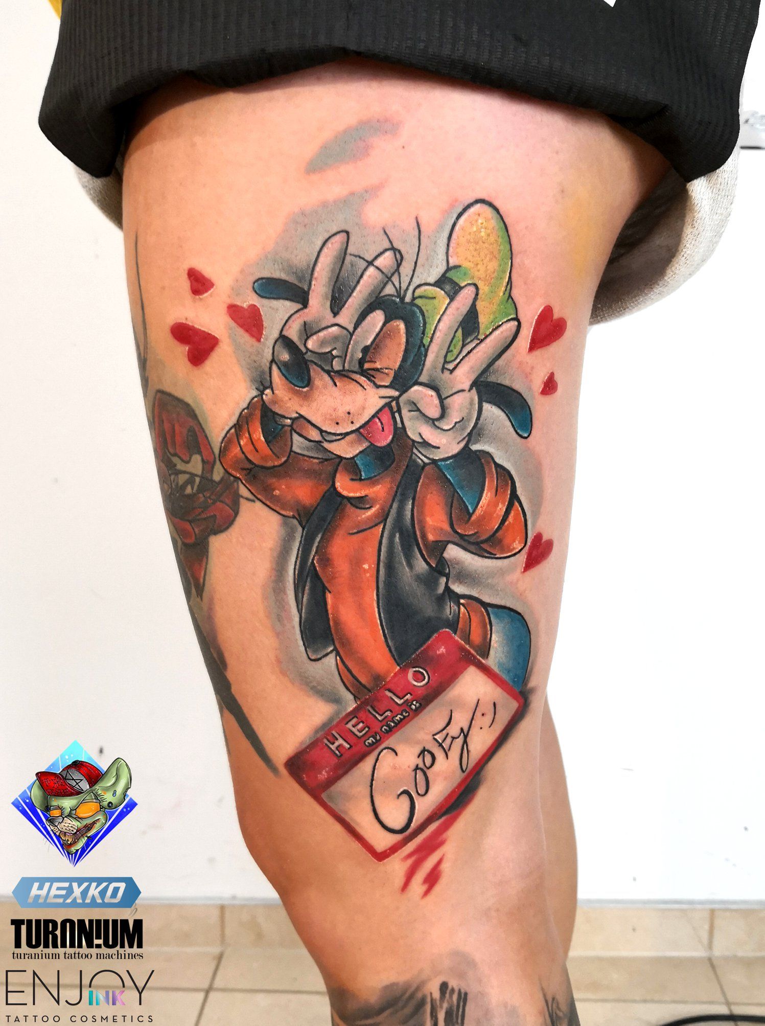 Max powerline and Roxanne from A Goofy Movie Super stoked with this  tattoo I want to tattoo more Disney and cartoon characters ink art  tattoo  By Eddie V Tattoos  Facebook