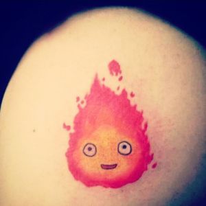 Calcifer from Howl's Moving Castle (a scary and powerful fire demon) ❤🧡💛