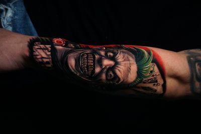 JOKER PIECE #portrait #realism #tattoo #art #ink #tattoo #charlyavila #blackandgrey #surrealist #joker 