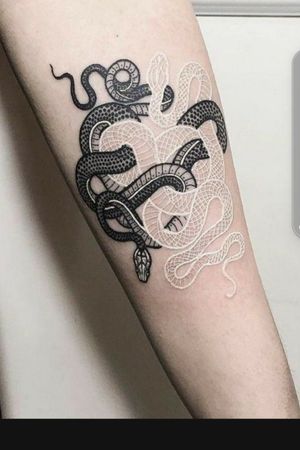 Two intwind snake's on my outer forearm 