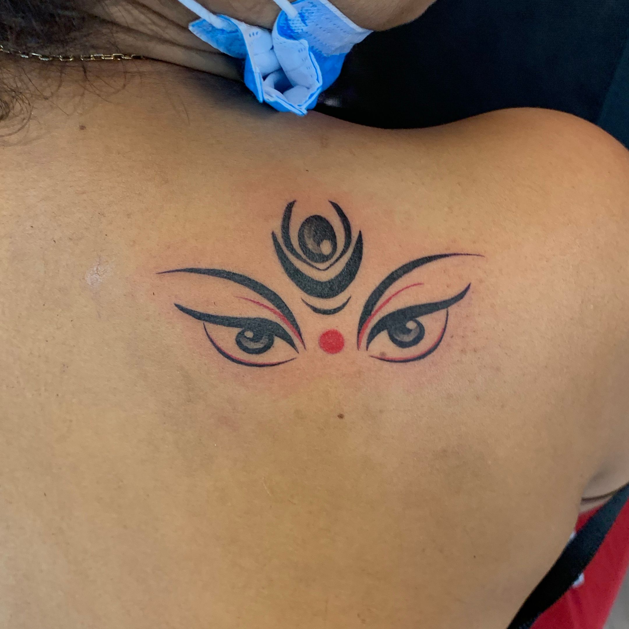 Goddess Durga tattoo by @_.fitoor._ @skinmachinetattoo . #durgatattoo  #goddesstattoo #tattoos #inkedgirls #backtattoo | Instagram