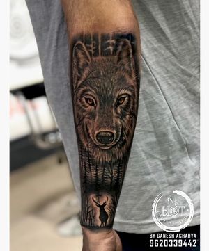 A wolf tattoo is a great way to display strength, familial loyalty and devotion ..... One of our recent updates done @inkblottattooz Contact :9620339442 Visit:www.inkblottattoos.com #tattoo #tattoos #tattooideas #tattoodesign #tattooartist #tattooart #tattooart #tattoogirl #tattoogirl #tattoolife #tattoolove #tattooink #tattooflash #tattooinspiration #tattoooninstagram #tattoonearme #banglore #halfsleevetattoo #wolf #wolftattoos #wolftattoo #coveruptattoo #tattooworkers #tattooshop #tattoosnob #tattooworld #inkedgirls #portraittattoo #tattoolifestyle — Inkblot tattoo & art studio 