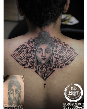 Makeover of old Buddha tattoo …… done @inkblottattooz#inkblotshop #buddha #tattoos #tattoo #tattoosformen #sleevesdesign #backnecktattoo #mandalatattoo #mandalaart #buddhatattoos #buddha #tattoogirl #tattooartist #tattoolife #tattooink #tattooinspiration #tattoolovers #tattooworkers #tattooist #tattoosketch #tattooartist #banglore #tattooshopnearme #tattooshopbanglore #tattoolovers #tattooshop