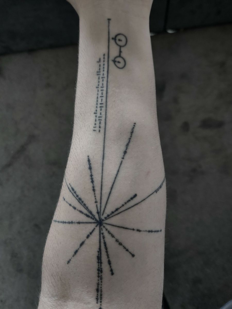 voyager disk tattoo
