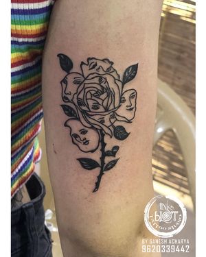 Custom rose tattoo done @inkblottattooz ln this tattoo we tried to show different expressions of human ..... thanks for seeingContact :9620339442#tattoo #tattoos #tattooideas #tattoodesign #tattooartist #tattoodesign #tattoogirl #tattooart #tattoolife #tattooinspiration #tattoosleeve #tattooidea #tattoolove #reels #posts #tattooworkers #tattooshop #tattooworld