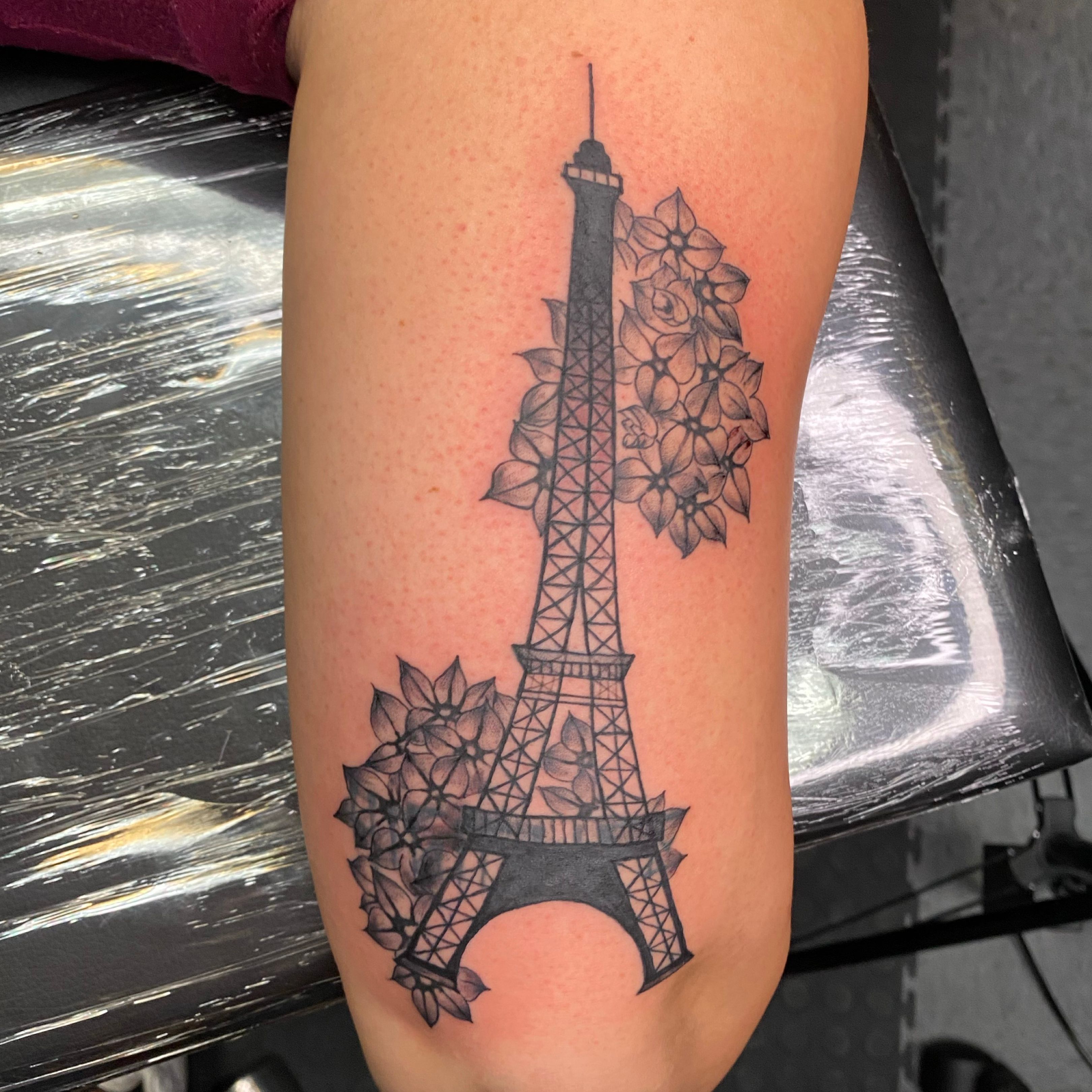 Eiffel Tower Temporary Tattoo Set of 3  Small Tattoos
