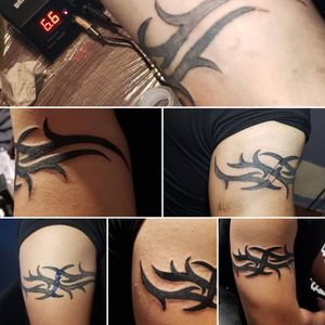 Tribal tattoo ; coverup /fixup 