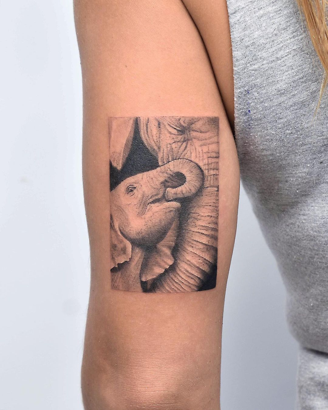 Friendly Elephant Temporary Tattoo