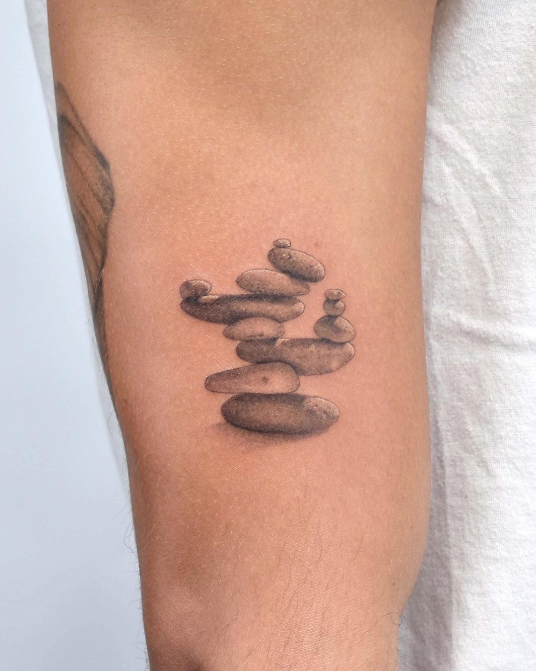 Pin by Natalie Benner on Body Art  Stone tattoo Rock tattoo Strength  tattoo