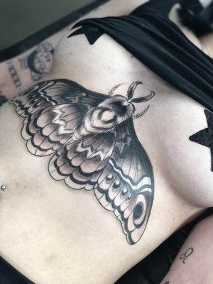 Moth by Jessica Burridge @j.breeziee at Three Fates Tattoo in Denver 