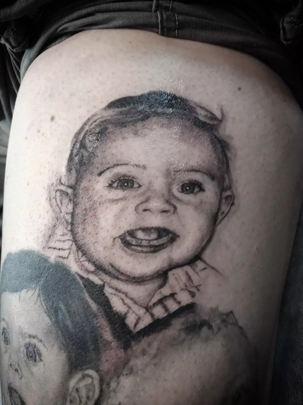 Tattoo Uploaded By Juan Vidal Baby Portrait Tattoodo