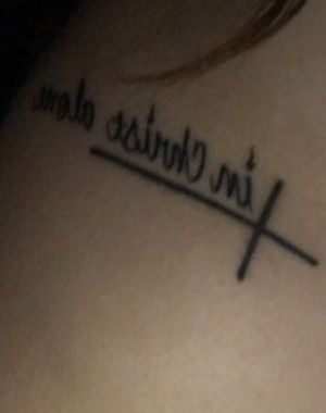 Another small tattoo #cross #smalltattoo #ribs