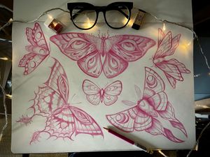 Butterfly tattoo flashs