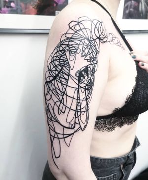 Blackwork tattoo style